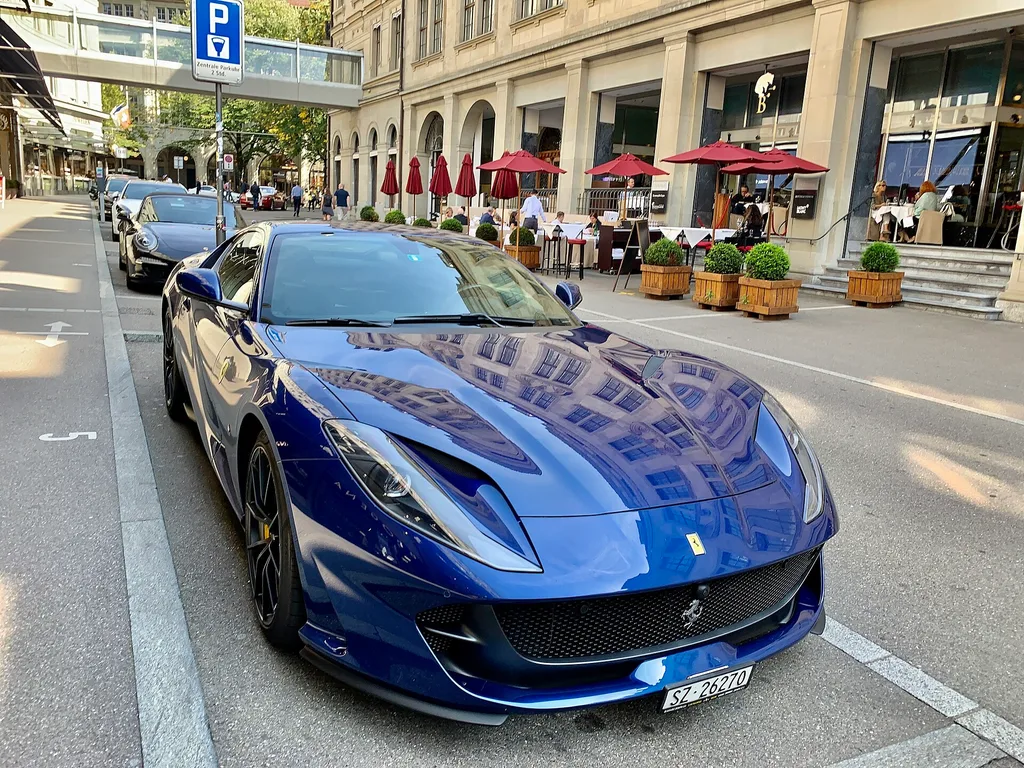 2019 Ferrari 812 Superfast — Blu Tour de France
